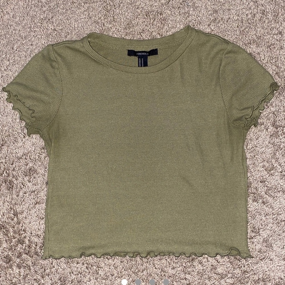Olive Green Short-Sleeve Shirt